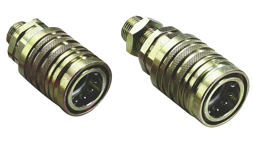 Hydraulikmuffe M18 x 1,5, Standardausführung, 8 mm langes Gewinde, 2 St.