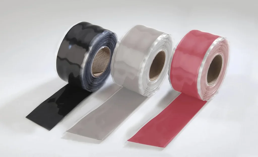 Silikonband, schwarz, 25 mm breit, 3 m lang