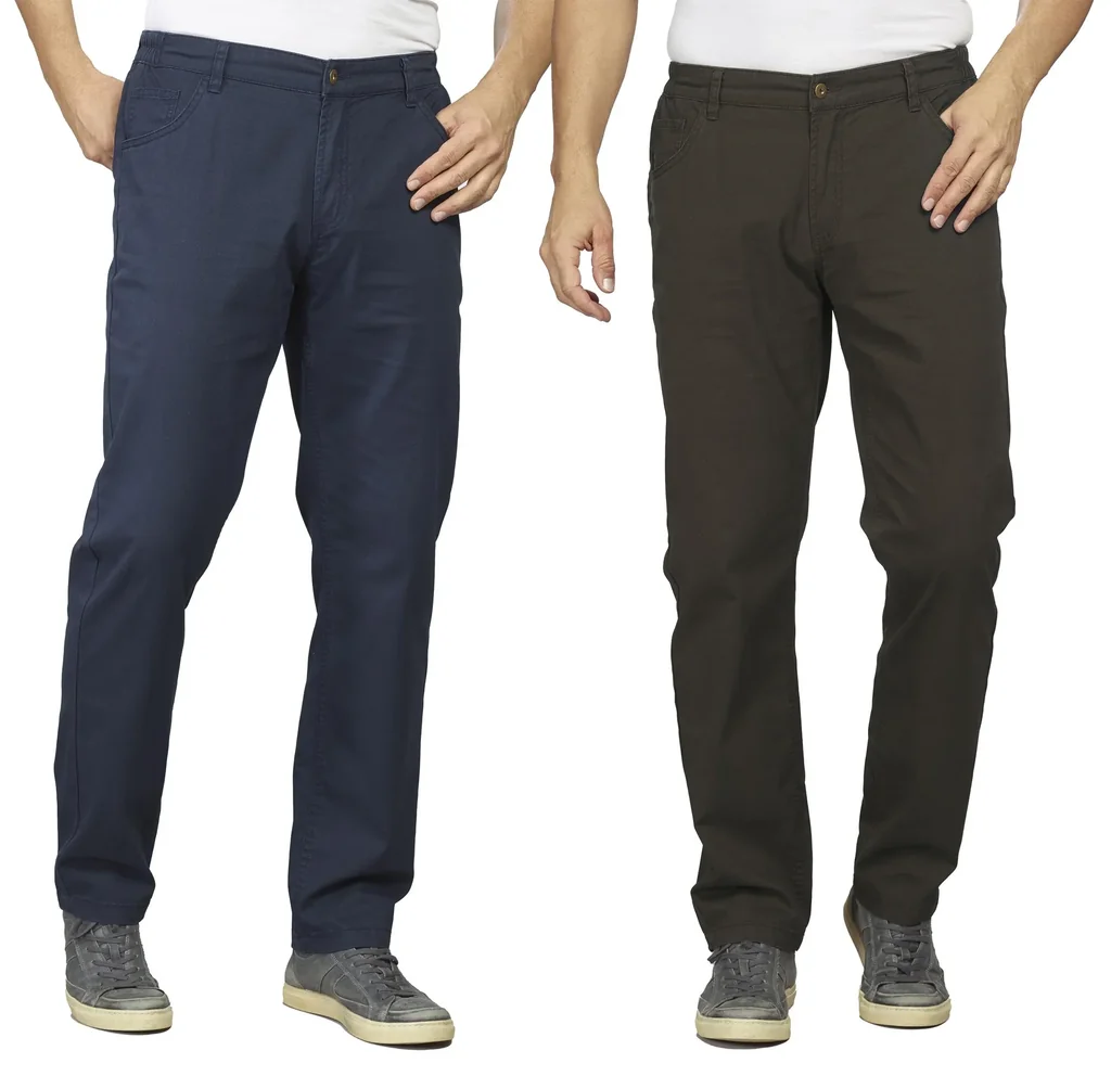 Stretchhose mit Komfortbund, Farbe dunkelbraun, Gr.48