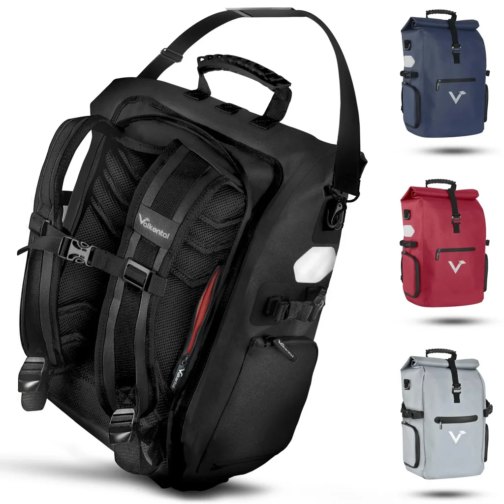 ValkPro 3 in 1 Fahrradtasche, Schwarz