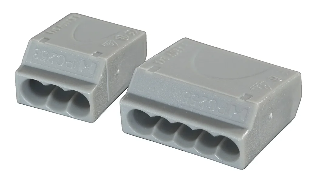 Stecklemmen, 100 Stk, 5 x 1,0 - 2,5 mm², grau