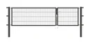 Doppeltor Flexo , anthrazit, Breite 100 + 200 cm, Höhe 100 cm