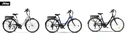 Unisex City E-Bike, 28 Zoll , Rahmengröße 44 cm 6-Gang Kettenschaltung, weiß, ECR 3001