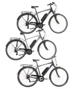 Herren Trekking E-Bike, 28 Zoll, Rahmenhöhe 50 cm, 7-Gang Kettenschaltung, schwarz, Eifel
