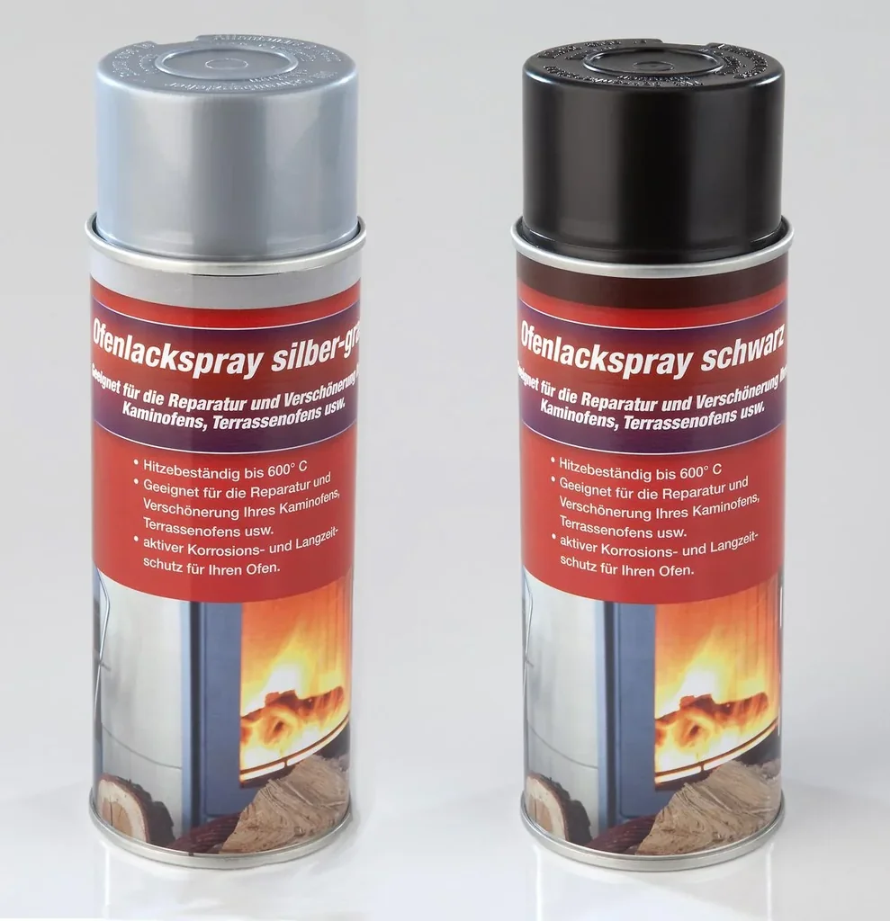 Ofenlack, schwarz, 400 ml Spraydose, Hochtemperaturspray bis 600°C