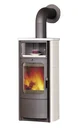 Kaminofen Opera-B (5 kW) creme-weiss, Dauerbrand, Automatik