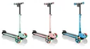 ONE K E-MOTION 4 PLUS   E-Scooter, Lithium-Batterie, 80 W Motor, 125/90 mm, 3-rädrig, LED-Rollen, pastellrosa