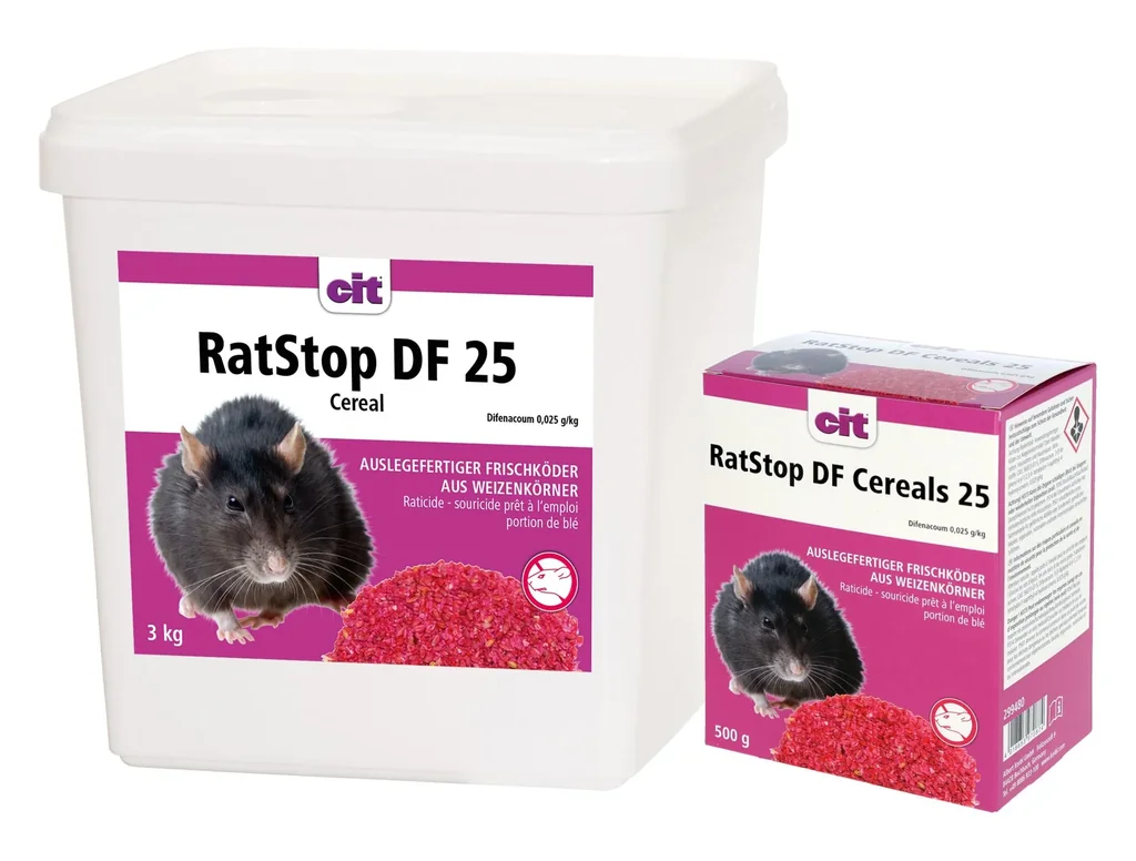 Frischeköder RatStop DF 25 Cereal, für den Innen- und Außenbereich, 500 g