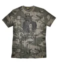 T-Shirt mit Rundhals und Frontdruck, Farbe camouflage, Gr.XL