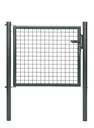 Wellengitter-Einzeltor mit Zubehör, anthrazit-metallic, Breite 100 cm, Höhe 150 cm
