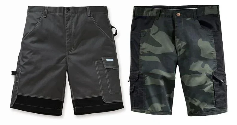 Short mit Anti-Rutsch-Bund, Farbe camouflage/schwarz, Gr. M