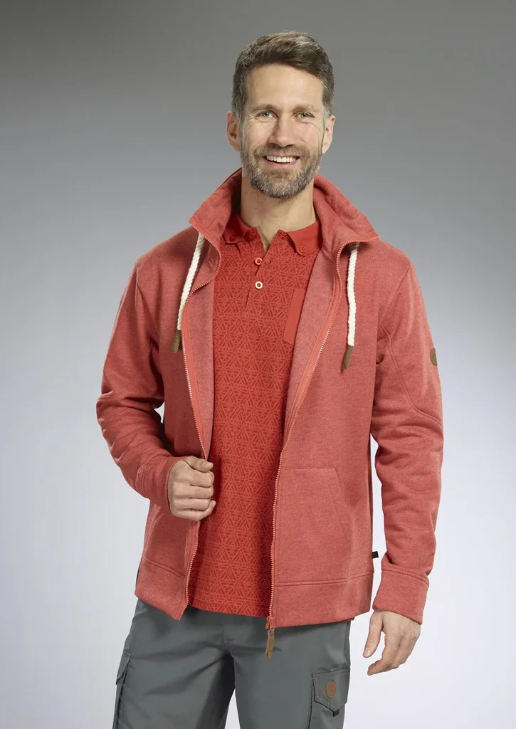 Sweatjacke, Farbe rot, Gr.2XL