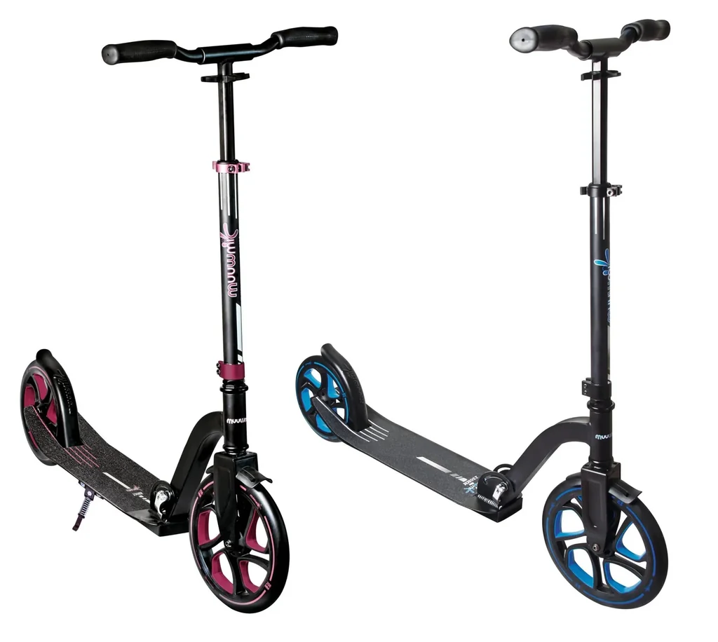 Aluminium Scooter Pro   Tretroller, 250/215 mm, ABEC 7, GS-geprüft, höhenverstellbar, rot