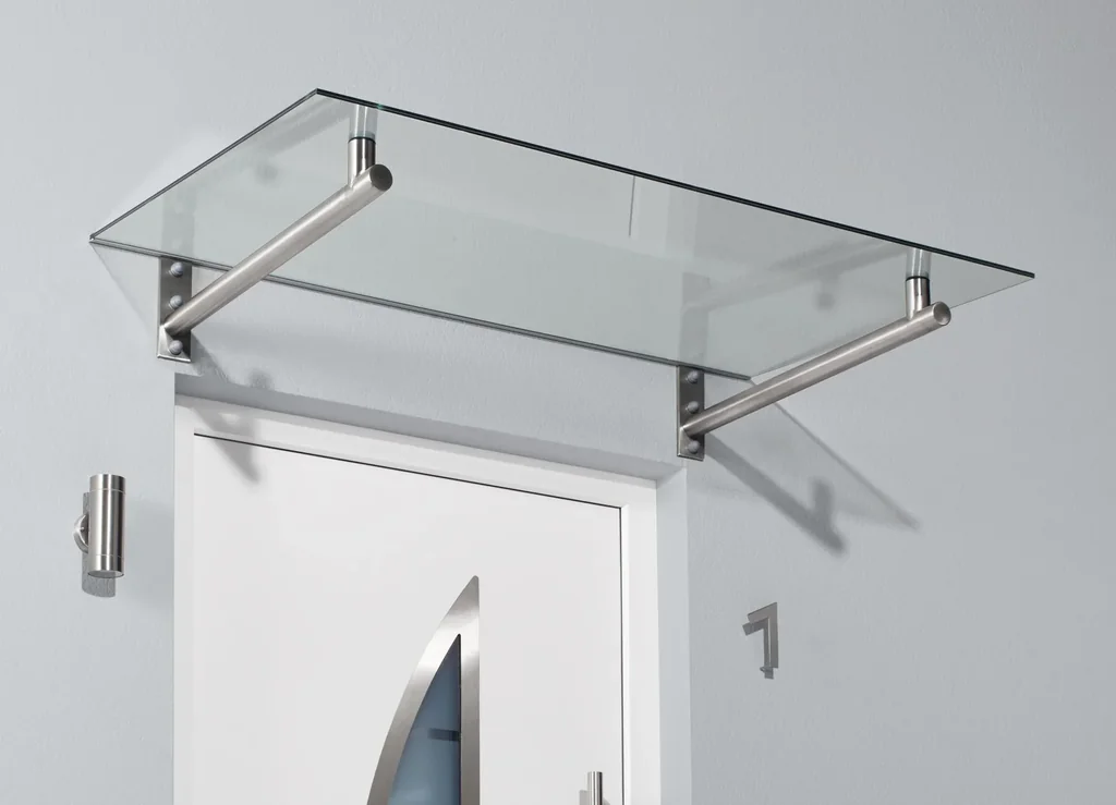 Edelstahlvordach HD 140, 1400 x 800 x 195 mm