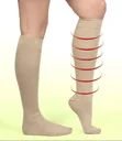 Stützkniestrümpfe Energy LYCRA, beige, Größe 43 - 46, 1 Paar