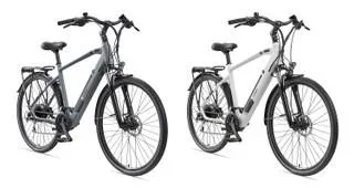Herren Alu Trekking E-Bike, 28 Zoll, Rahmenhöhe 50 cm, 24-Gang Kettenschaltung, grau, XC941 Expedition