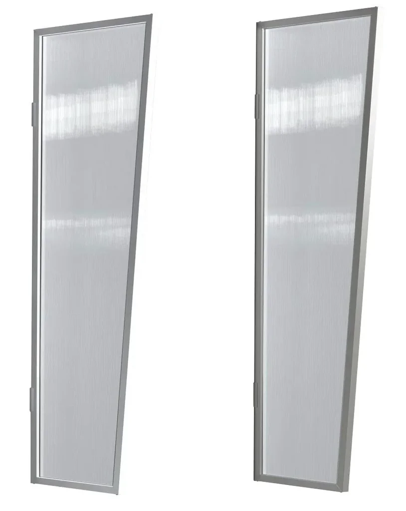 Seitenblende für B2 PC Klar, 1750 x 600 x 450 mm, Farbe weiß