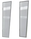 Seitenblende für B2 PC Klar, 1750 x 600 x 450 mm, Farbe weiß