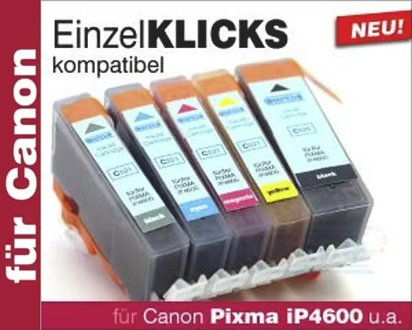 Druckerpatrone für CANON 3er Multipack CLI-521 (C/M/Y)