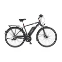 Herren E-Bike Trekking, 28 Zoll, Rahmengröße 50 cm, 8-Gang Kettenschaltung, anthrazit matt, VIATOR 2.0