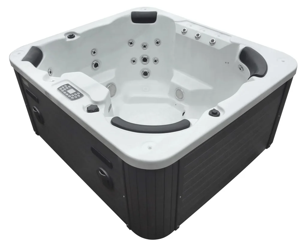 Whirlpool - Flores weiss mit Unterwasserbeleuchtung