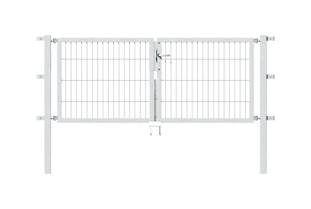 Doppeltor Flexo mit Zubehör, feuerverzinkt, Breite 200 cm, Höhe 160 cm, PF: 60x0 cm