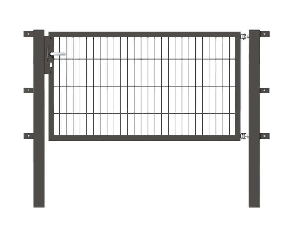 Einzeltor Flexo mit Zubehör, anthrazit/ Breite 150 cm, Höhe 100 cm