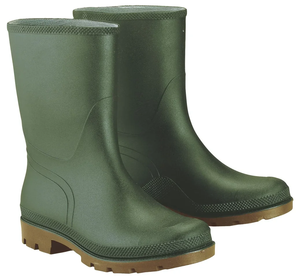 Regenstiefel aus PVC, halbhoch, Farbe grün, Gr.46