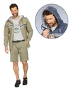 Kapuzenjacke, Farbe khaki, Gr.M
