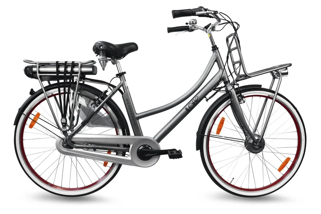 Damen City E-Bike, 28 Zoll, Rahmenhöhe 50 cm, 7-Gang Nabenschaltung, grau, Rosendaal 3 Lady, 15,6Ah