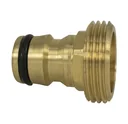 Geräteanschlussstück aus Messing, Stecksystem, 1/2" Außengewinde