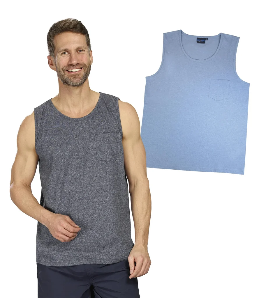 Tank Top Farbe marinne/melange, Gr.3XL