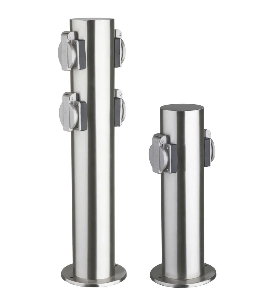 Edelstahl Energieverteiler 2-fach
