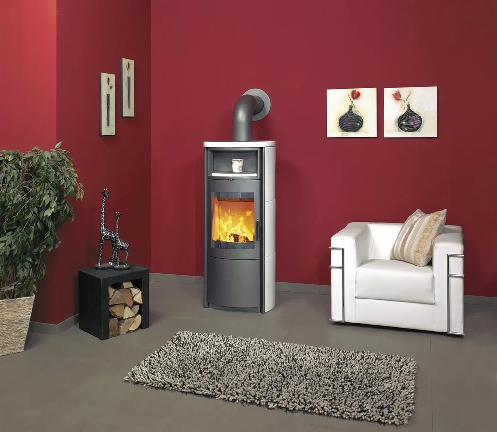 Kaminofen Nika ECOplus (7 kW) Naturstein, Dauerbrand, 3in1-Komfortregelung, Externe Zuluft