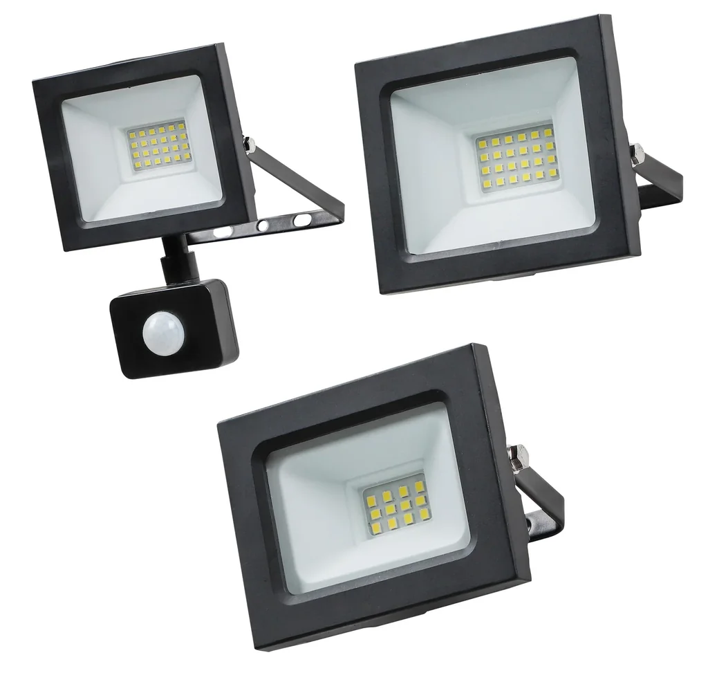 LED Außenstrahler schwarz, 10W 750 Lumen