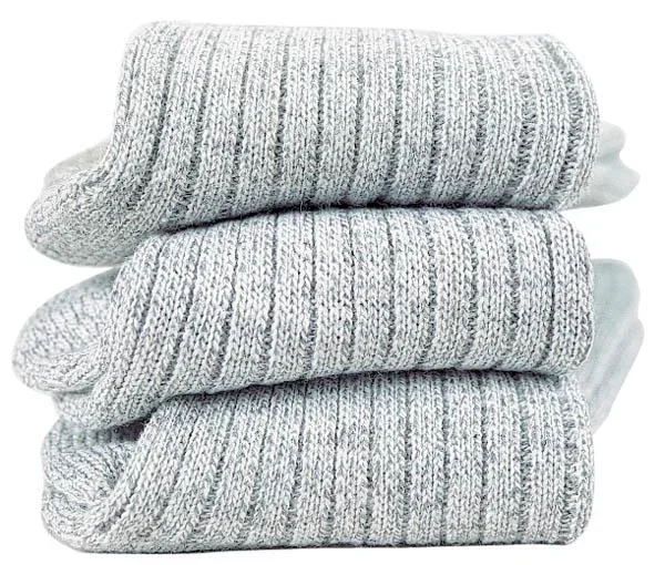 Norweger Socke 3er Pack, grau, Größe 43-45