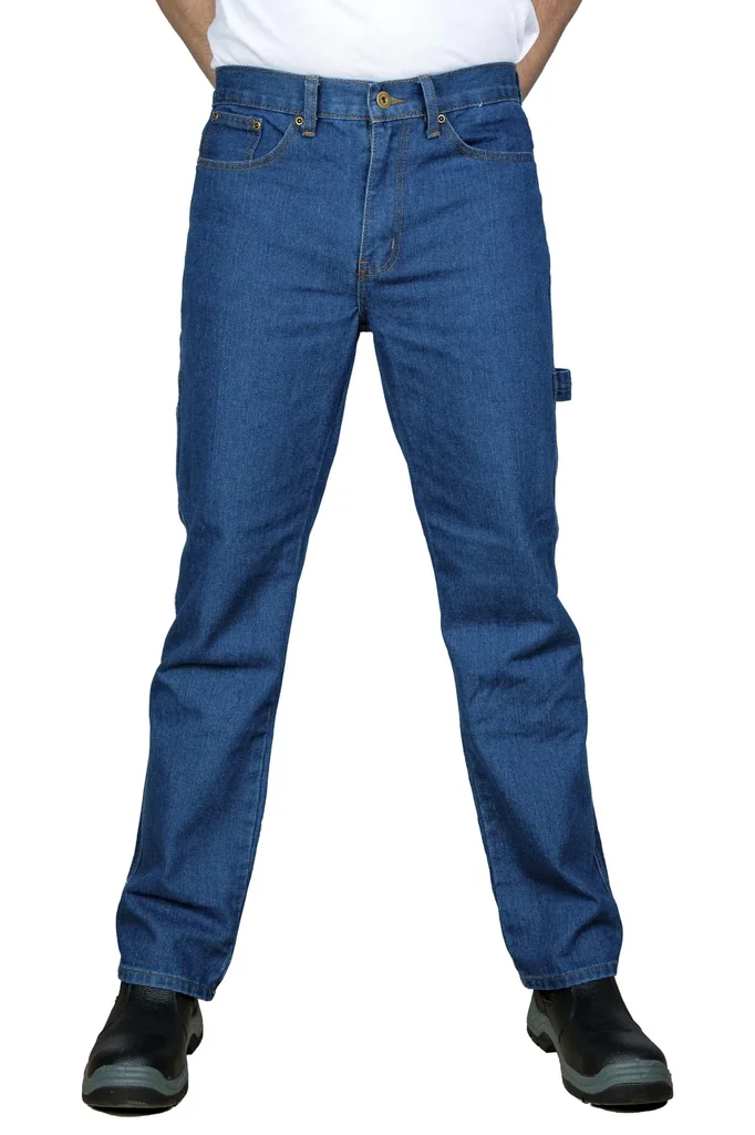 Arbeitsjeans aus strapazierfähigem Denim, Farbe blau, Gr. 55