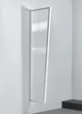 Seitenblende für B1 PC Klar, 2000 x 600 x 450 mm, Edelstahl