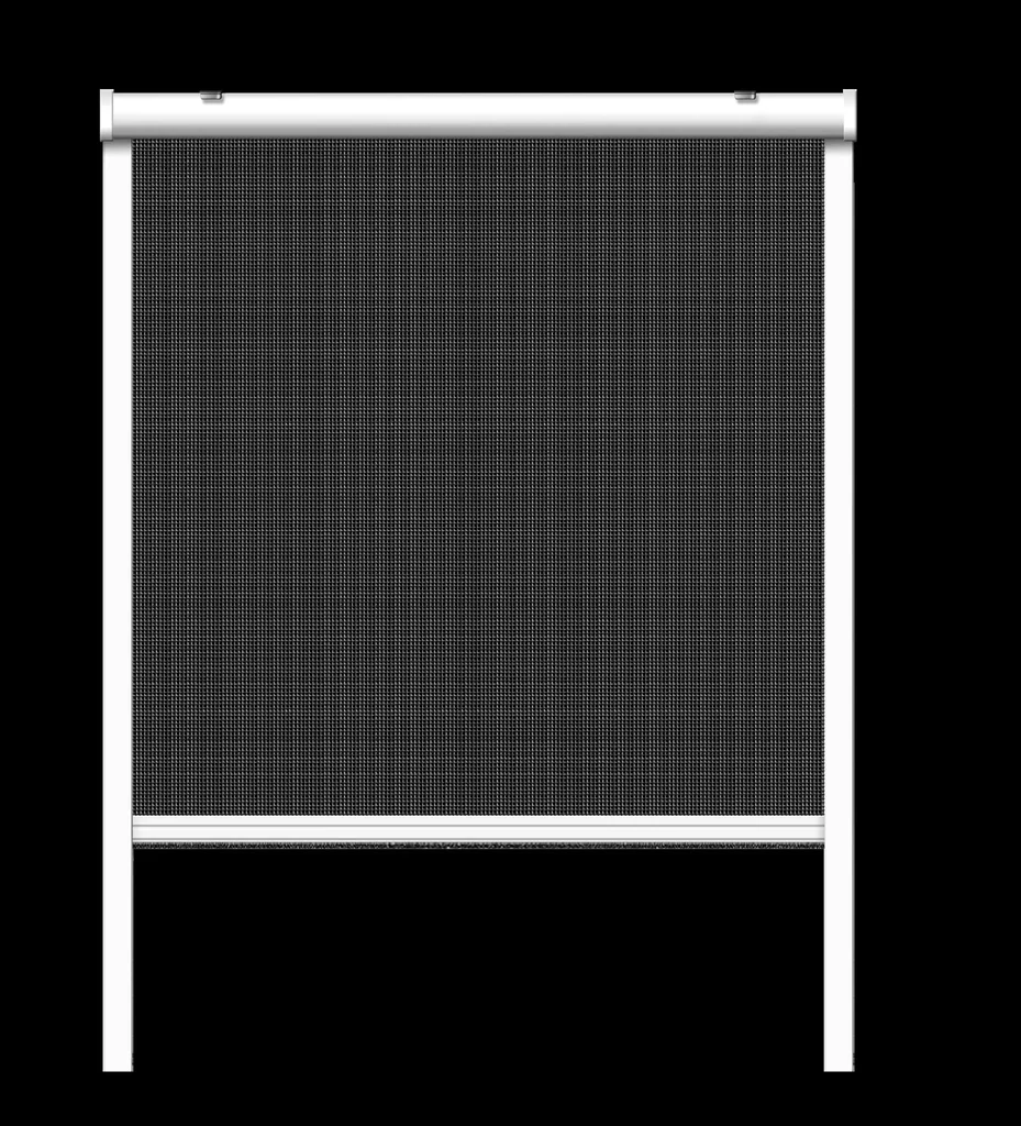 Insektenschutzrollo für Fenster, Farbe weiß, 100 x 160 cm