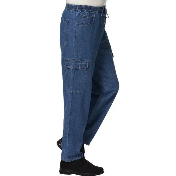Schlupfhose im Cargo Stil , Jeans Stone Washed, Gr.30
