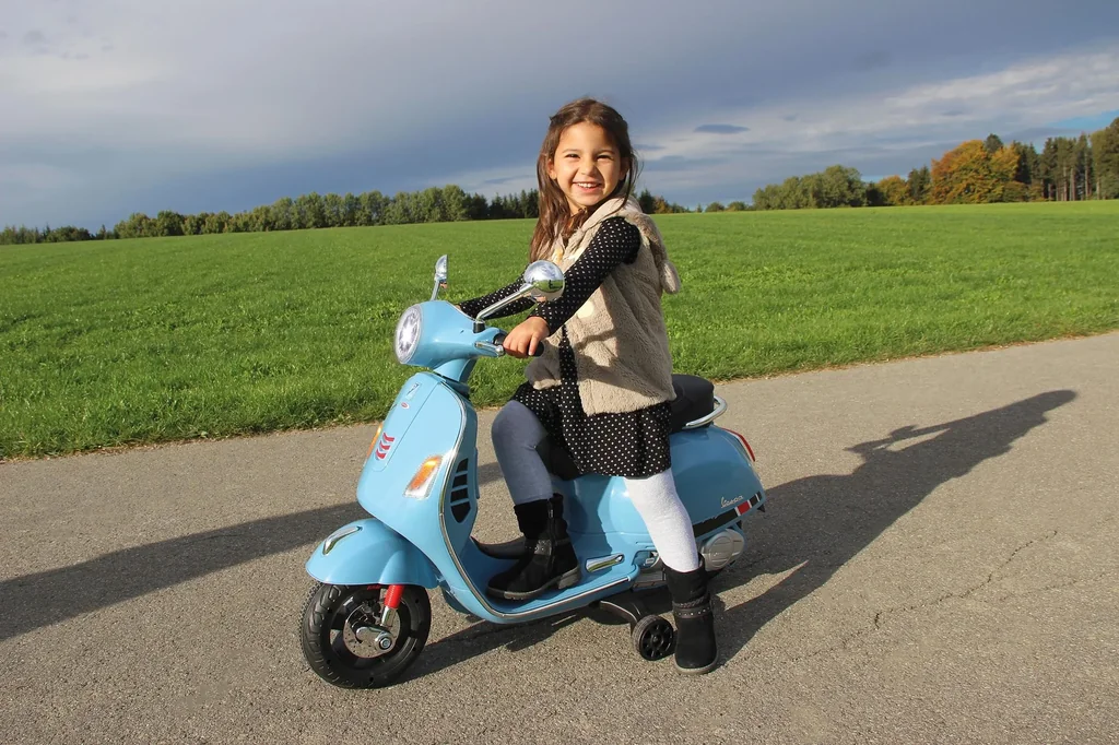 Ride-on Vespa für Kinder, 12 Volt, Blau
