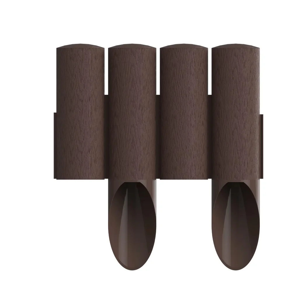 Gartenpalisade STANDARD Braun Höhe 25,5cm, Länge 2,3m