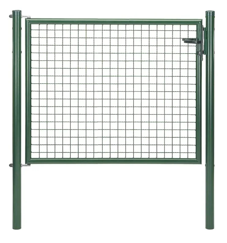 Wellengitter-Einzeltor , grün, Breite 125 cm, Höhe 150 cm