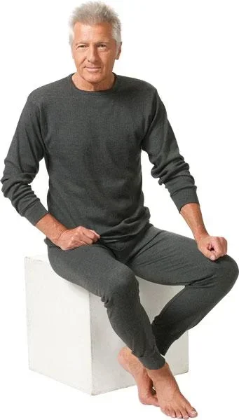 Thermo Unterhemd, langarm, anthrazit, Gr. 2XL