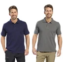 Poloshirt geknöpft, Farbe grau/grün, Gr.2XL