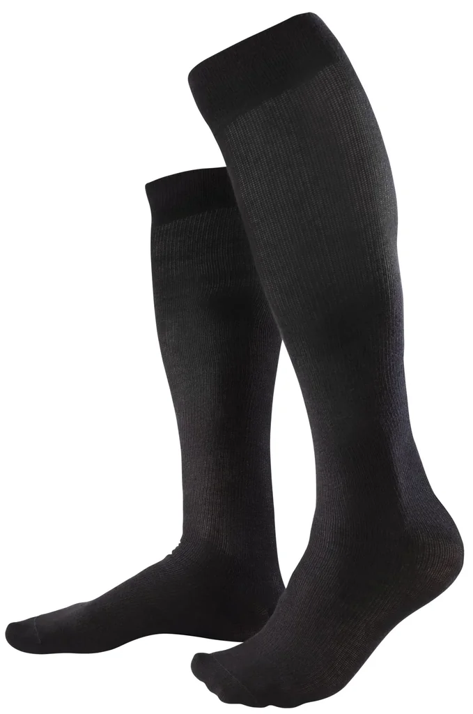 Kompressionskniestrumpf, Farbe schwarz, Gr.43/46