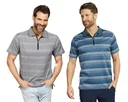 Poloshirt, blau gestreift, Gr.M