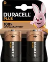Plus Alkaline Batterien Mono D-2 Stück