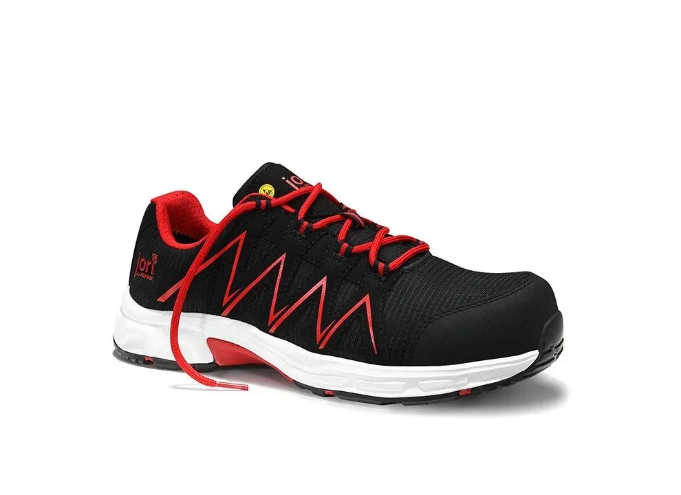 jo_SPEEDY black-red Low ESD S3 Sicherheitshalbschuh Gr. 41