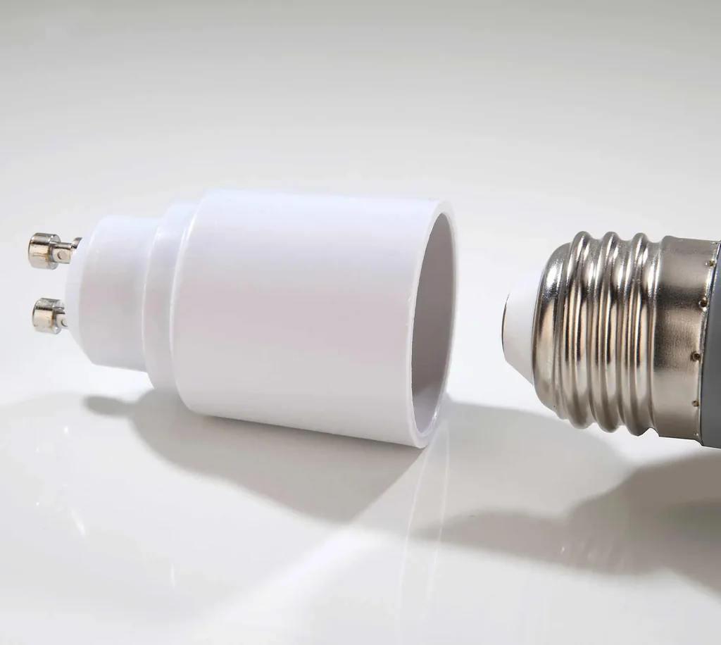 Adapter GU10 auf E27 Sockel, 3 Stück